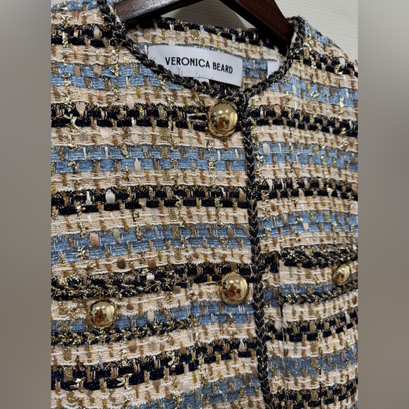 Veronica Beard Sumira Metallic Tweed Jacket $798 NEW with tag - Picture 10 of 11